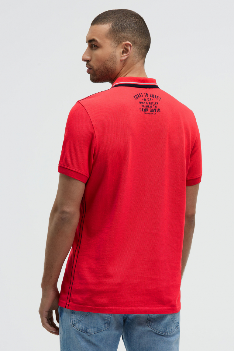 Pikee-Polo mit Logo-Stickerei