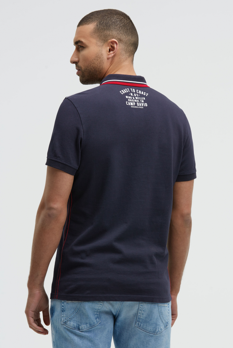 Pikee-Polo mit Logo-Stickerei