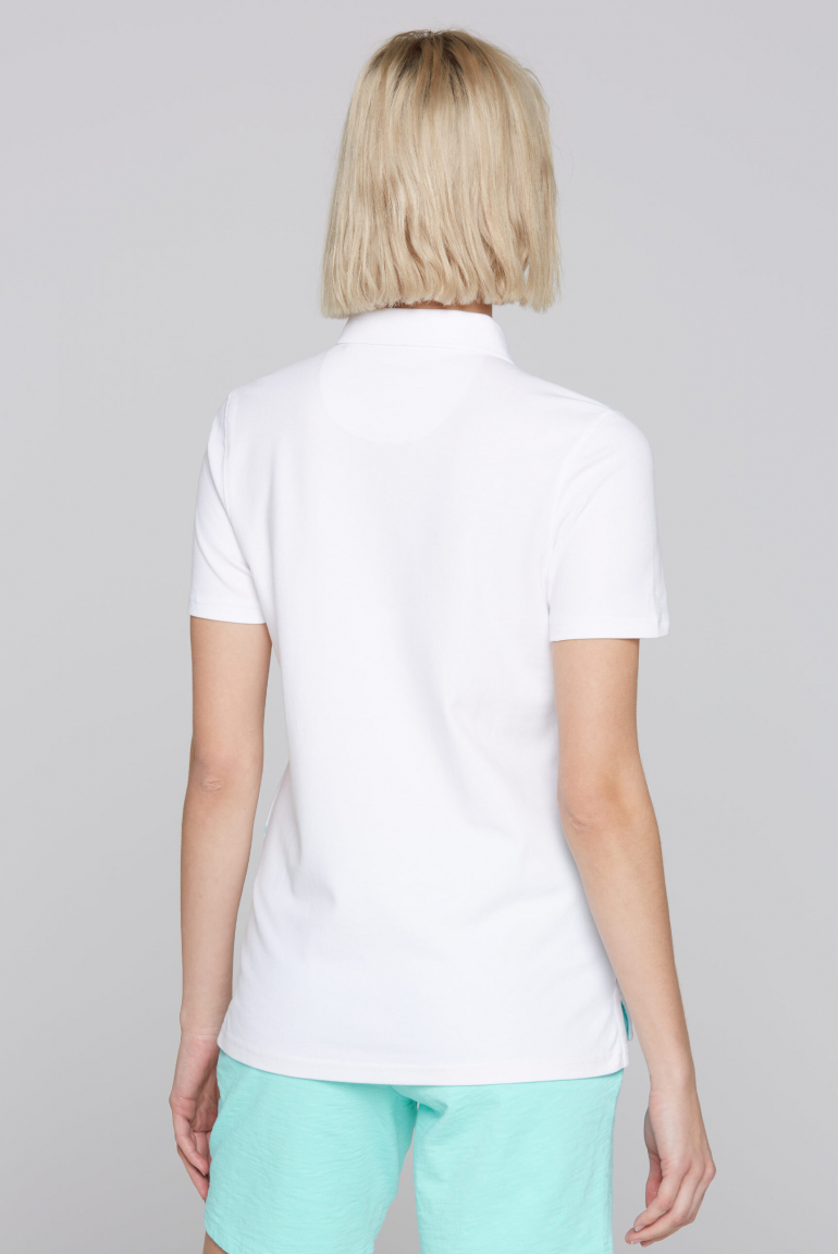 Poloshirt Kurzarm mit Label Print