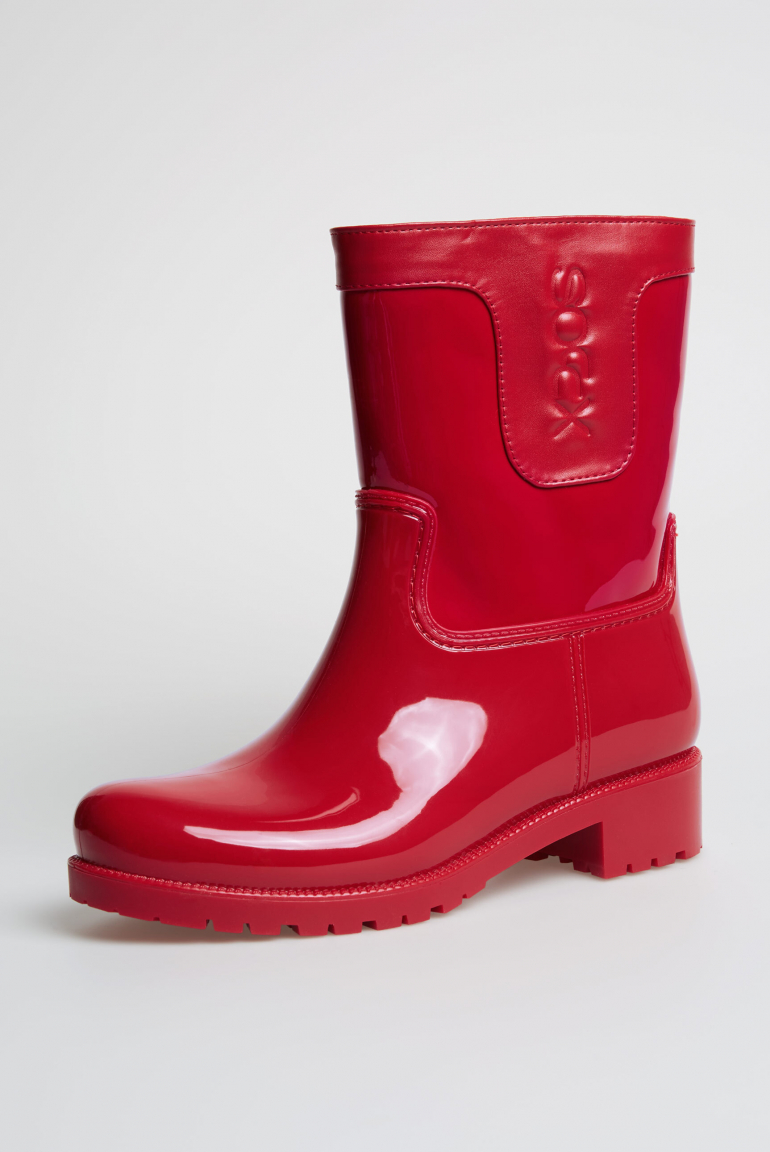 Regenstiefel mit Logo-Prägung