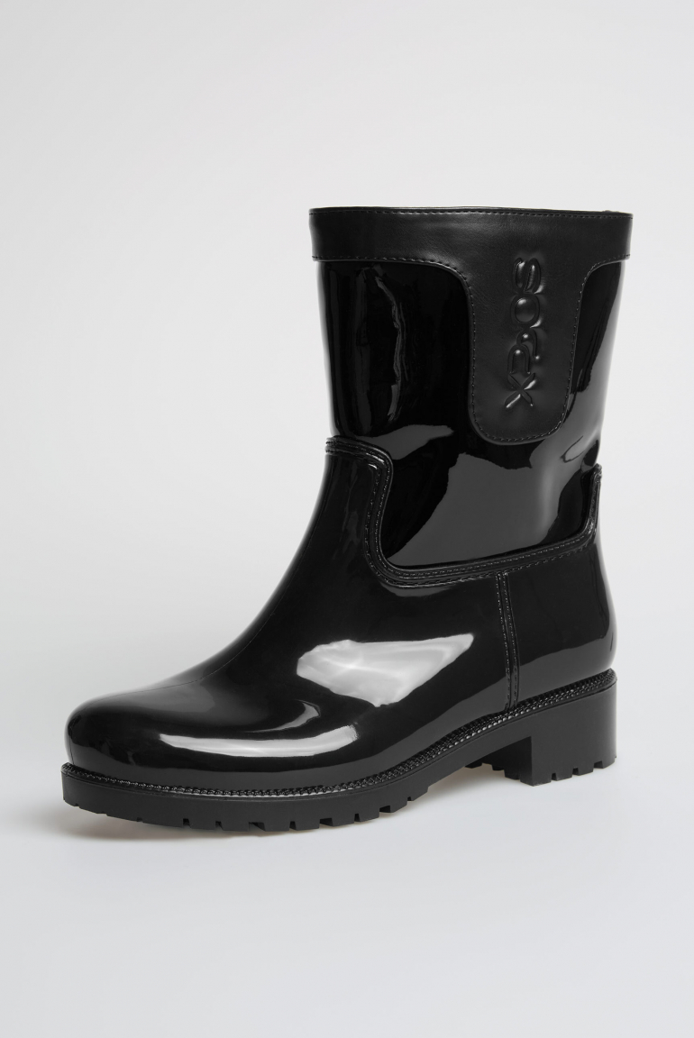 Regenstiefel mit Logo-Prägung