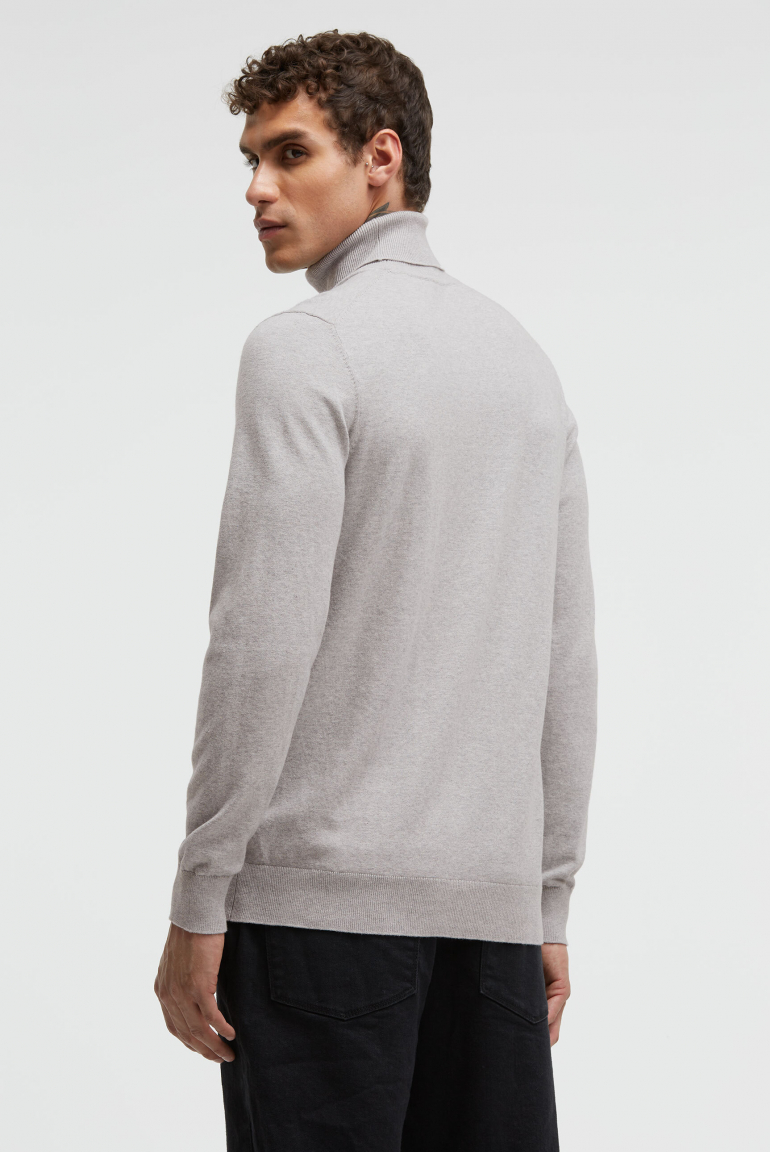 Rollkragenpullover Feinstrick