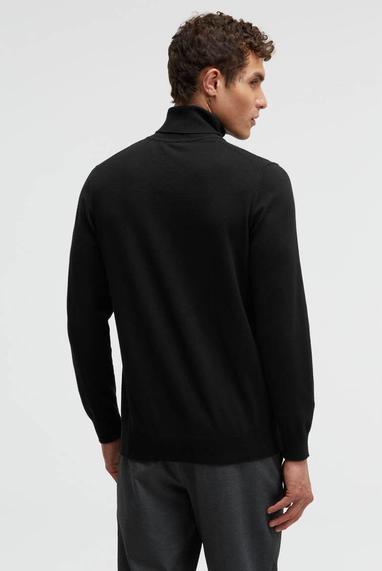 Rollkragenpullover Feinstrick