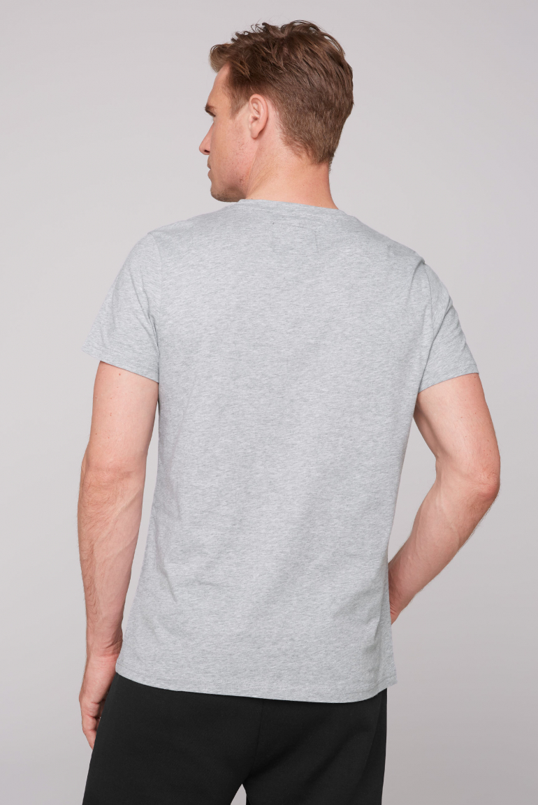 Rundhalsshirt mit Rubber Print