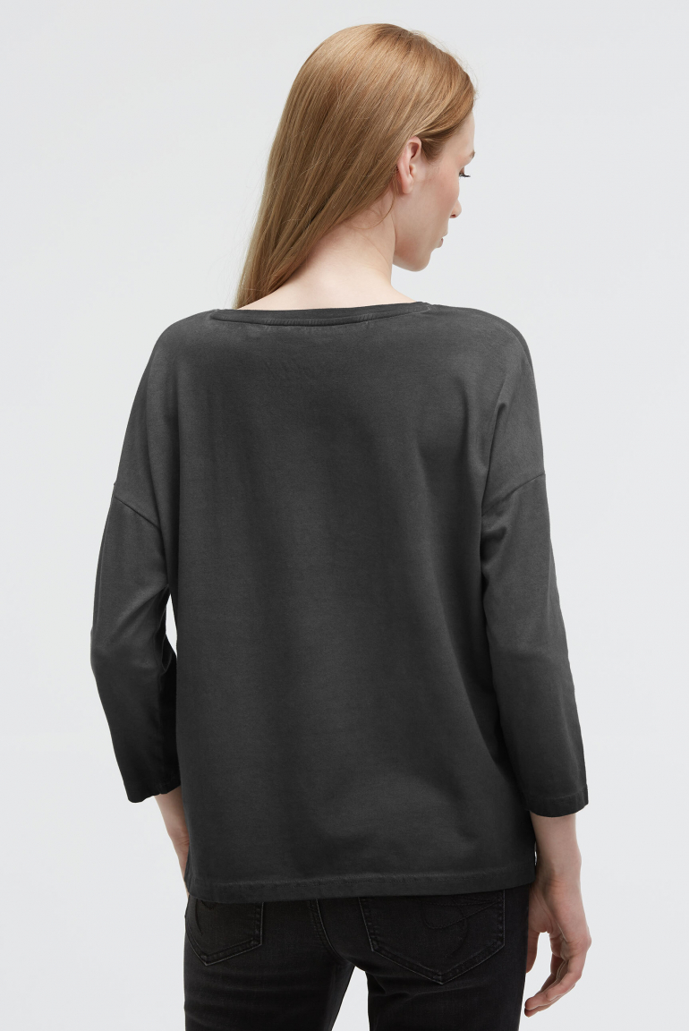 Shirt mit verkürzten Ärmeln und Artwork