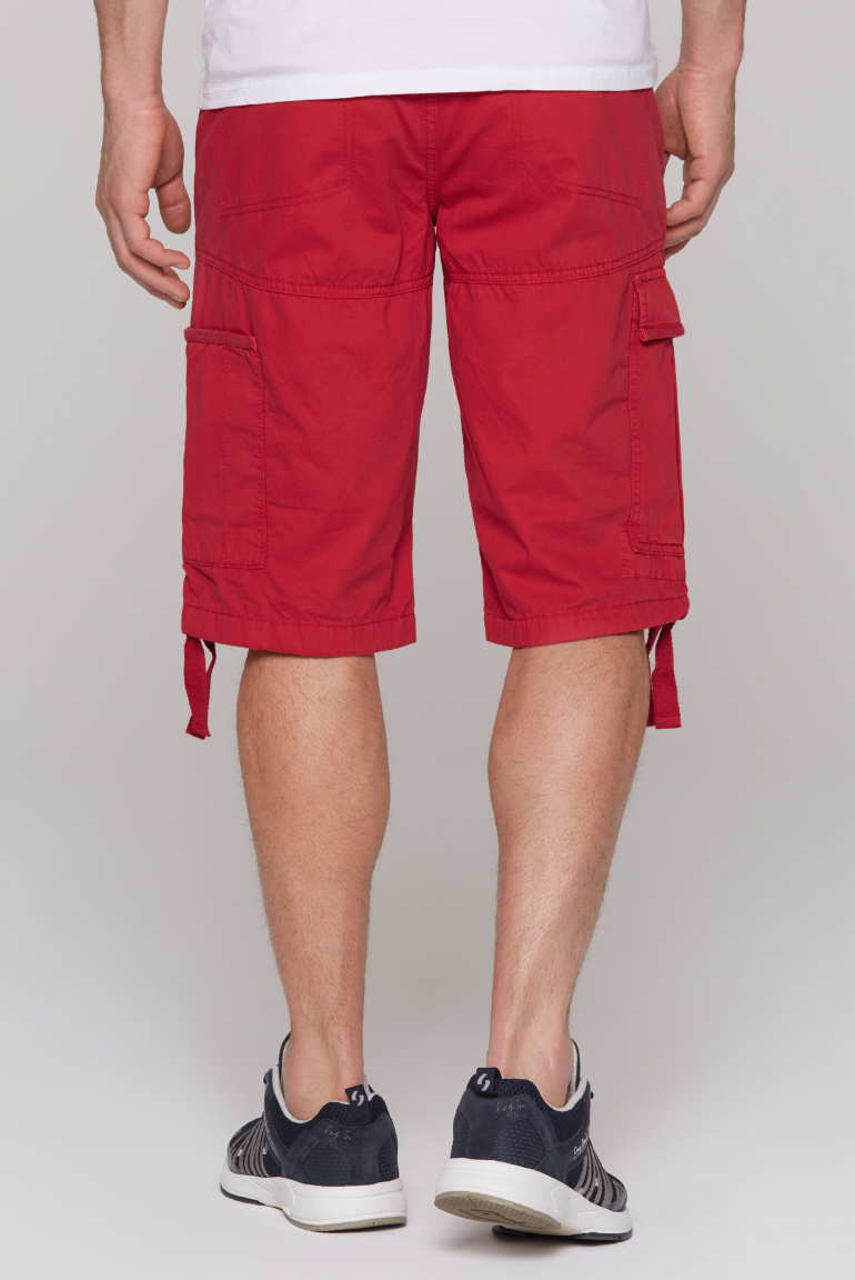 Skater Shorts aus Twill mit Logo-Stickerei