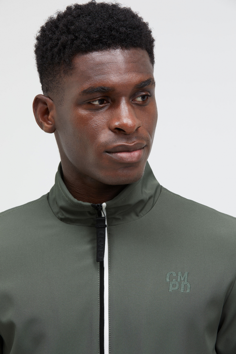 Softshell-Blouson mit tonaler Rücken-Stickerei