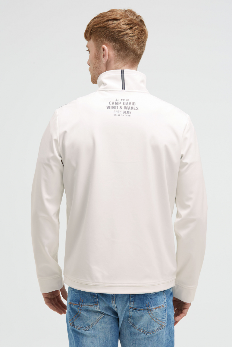Softshelljacke mit Patch und Print