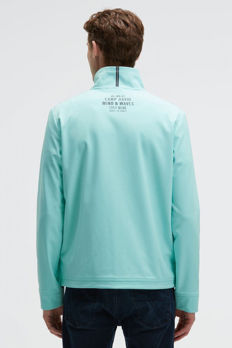Softshelljacke mit Patch und Print