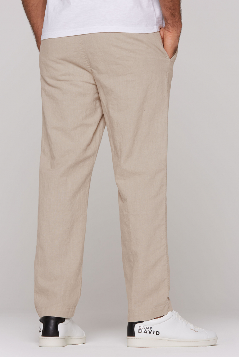Sommerhose aus Leinen-Mix mit Elastikbund