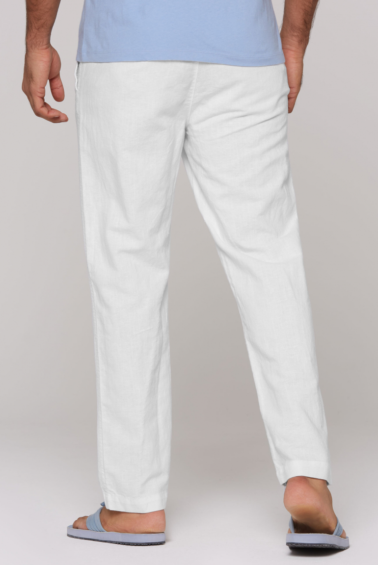 Sommerhose aus Leinen-Mix mit Elastikbund