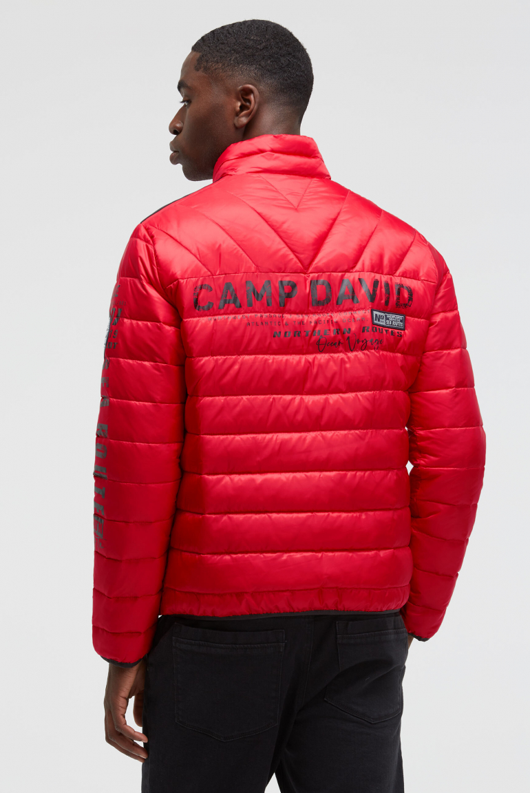 Steppjacke mit Logo Prints
