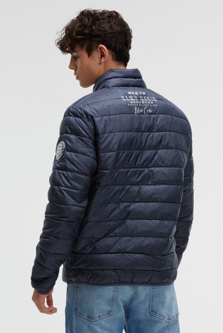 Steppjacke mit Logo Prints