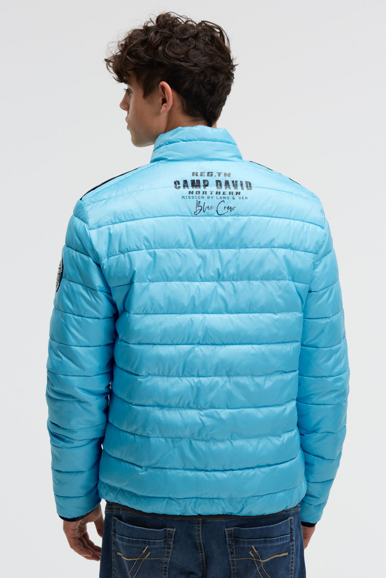 Steppjacke mit Logo Prints
