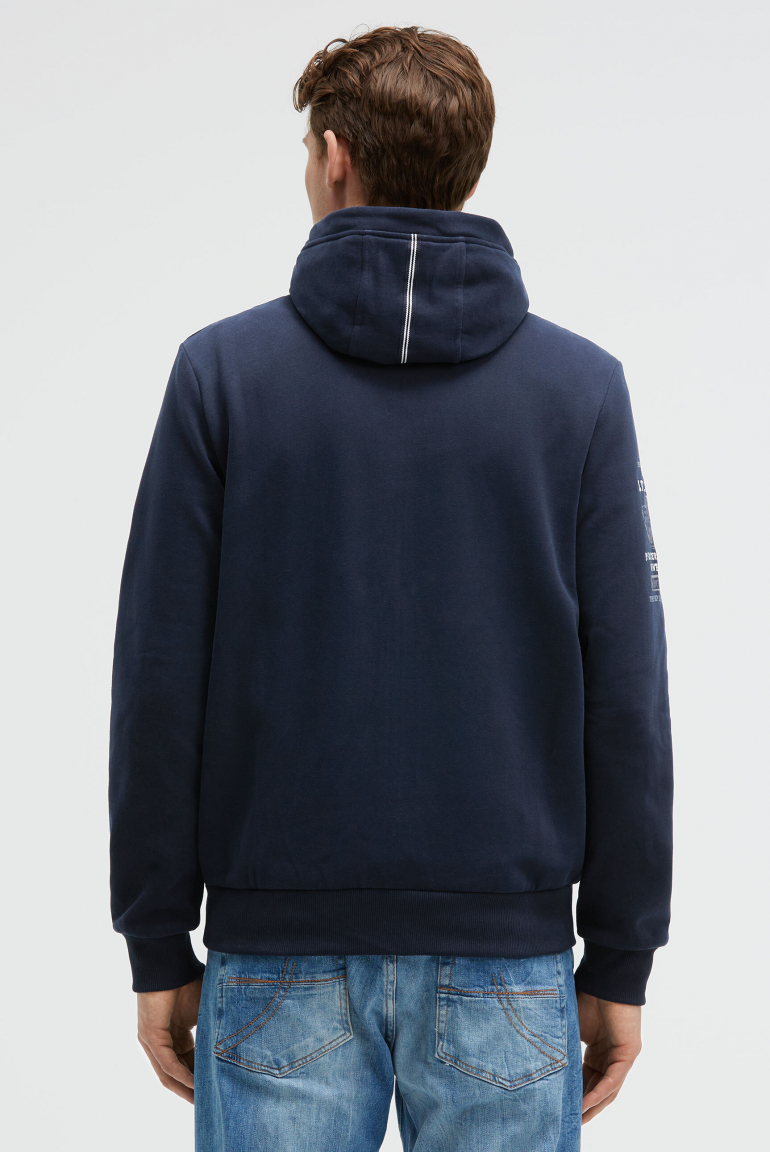 Sweatjacke mit Kapuze und Logo Artworks