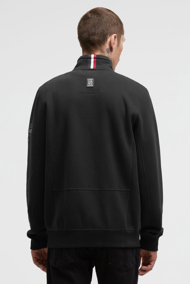 Sweatjacke mit Logo Prints, Stickereien und Patches