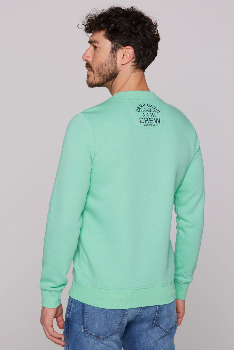 Sweatshirt mit Colour Gradient Puffprint