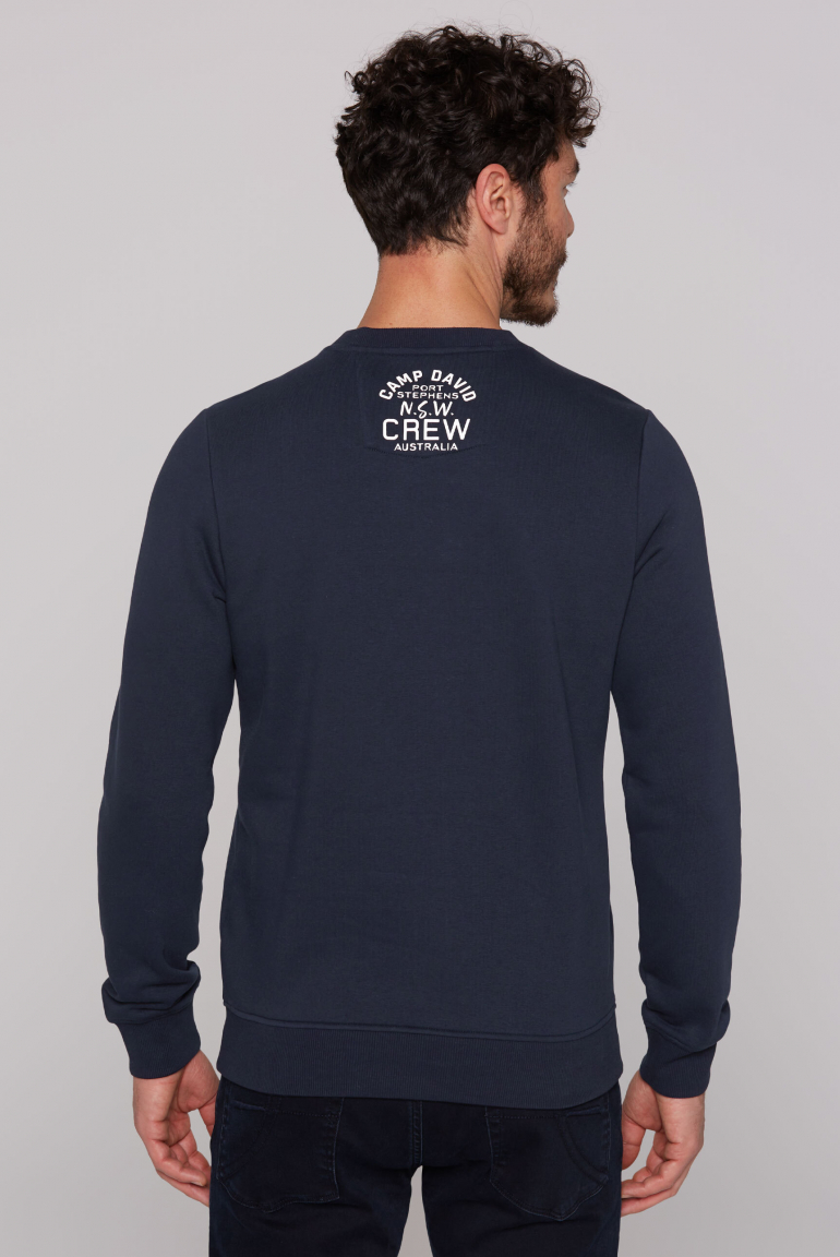 Sweatshirt mit Colour Gradient Puffprint