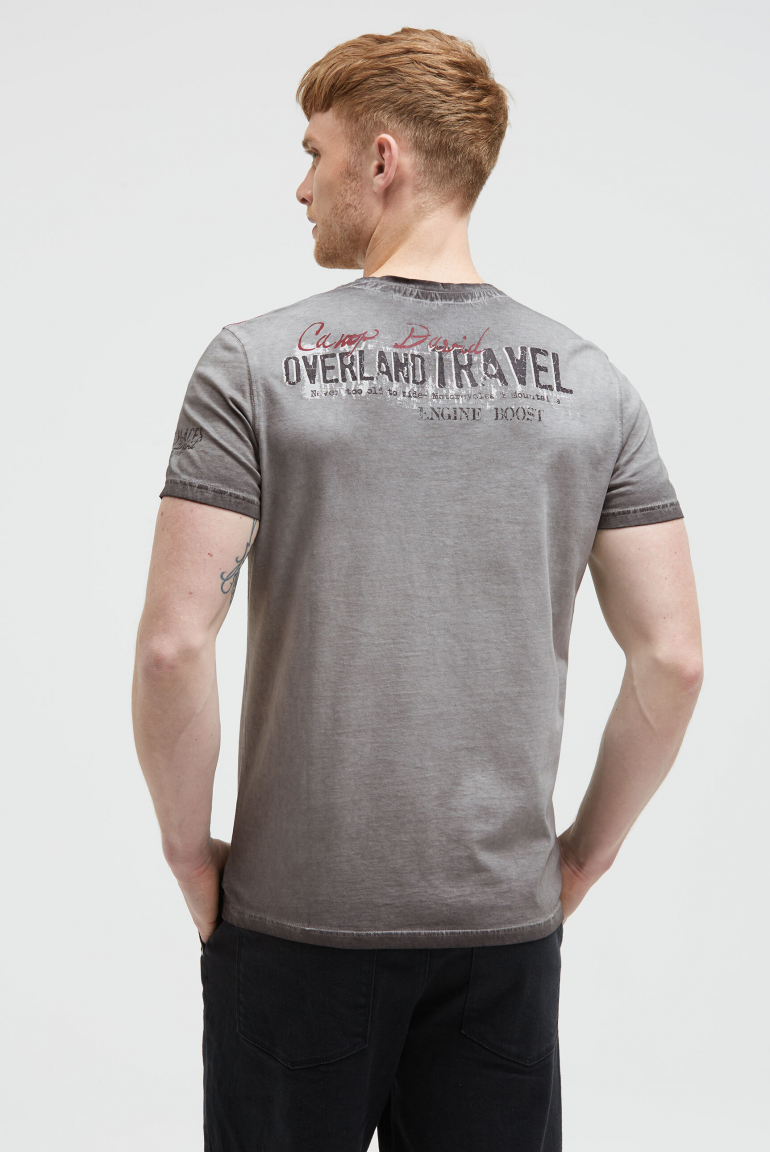 T-Shirt im Used Look mit Crack Prints