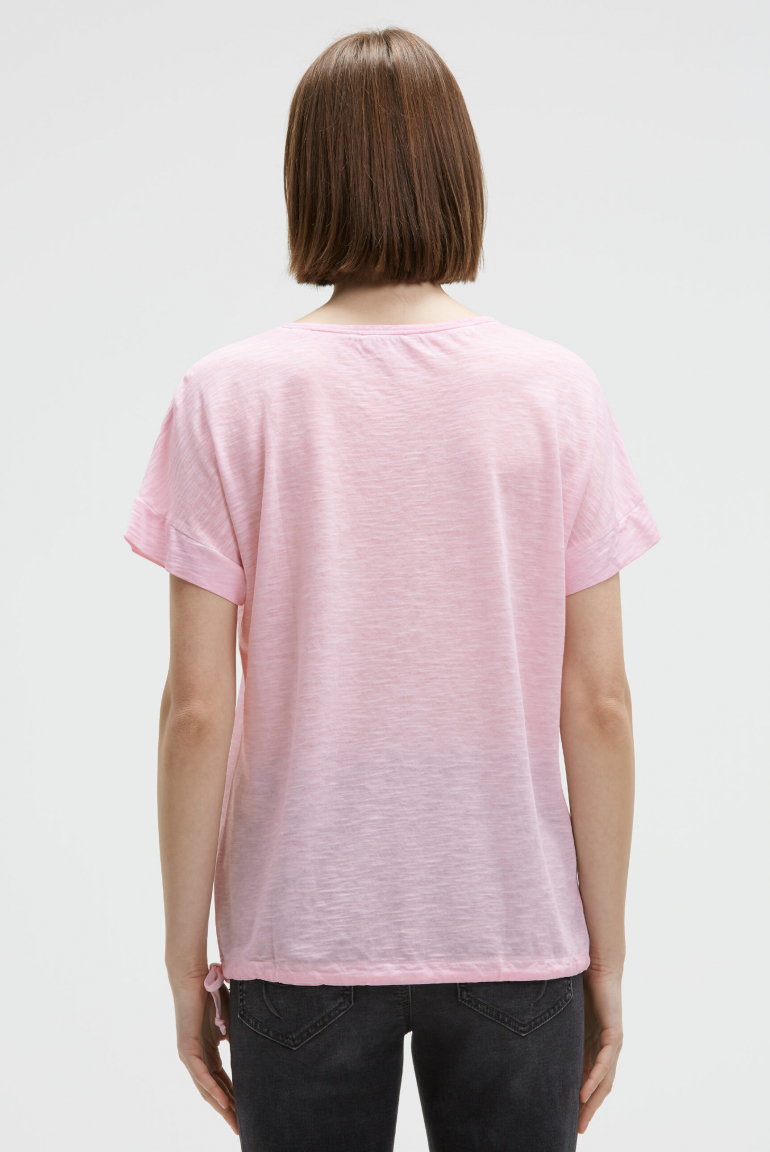 T-Shirt Loose Fit mit Tunnelzugband im Saum