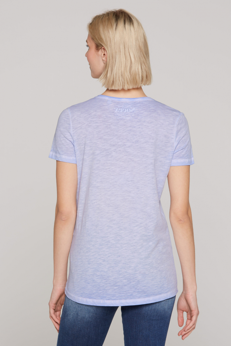 T-Shirt mit Glitter Wording Print