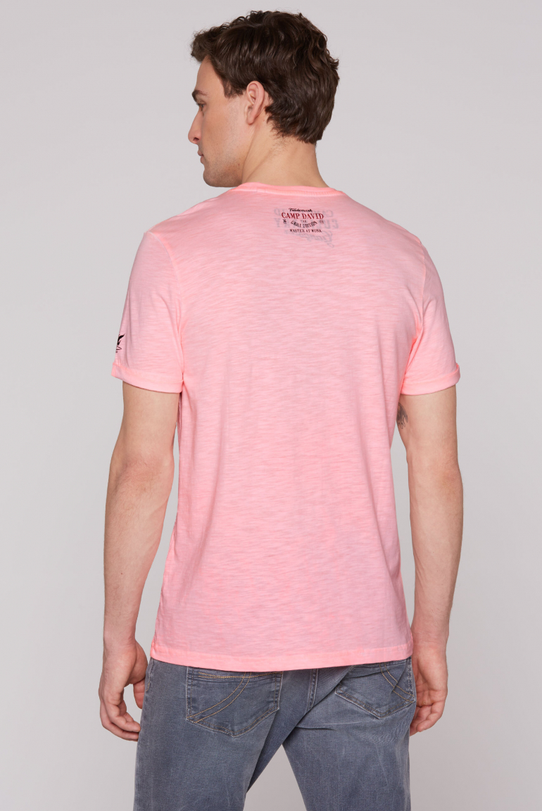 T-Shirt mit Label Print