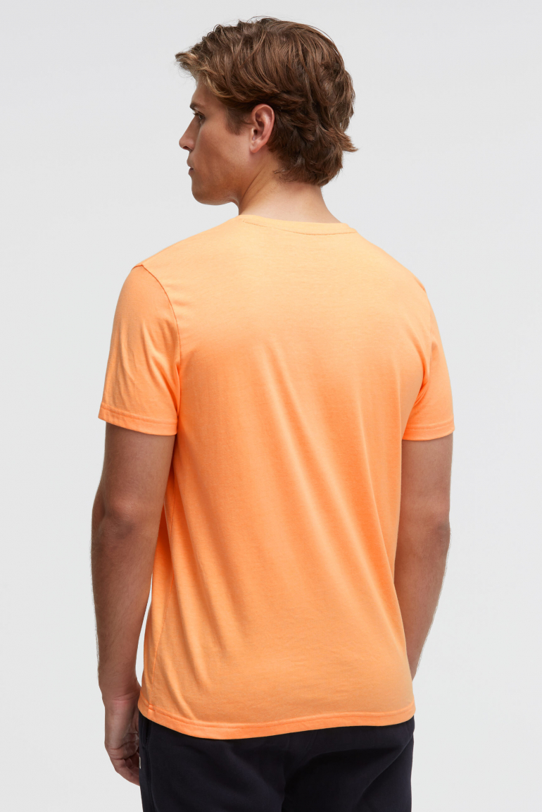 T-Shirt mit Label Print