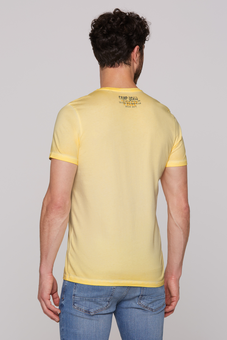 T-Shirt mit Label Prints im Used Look