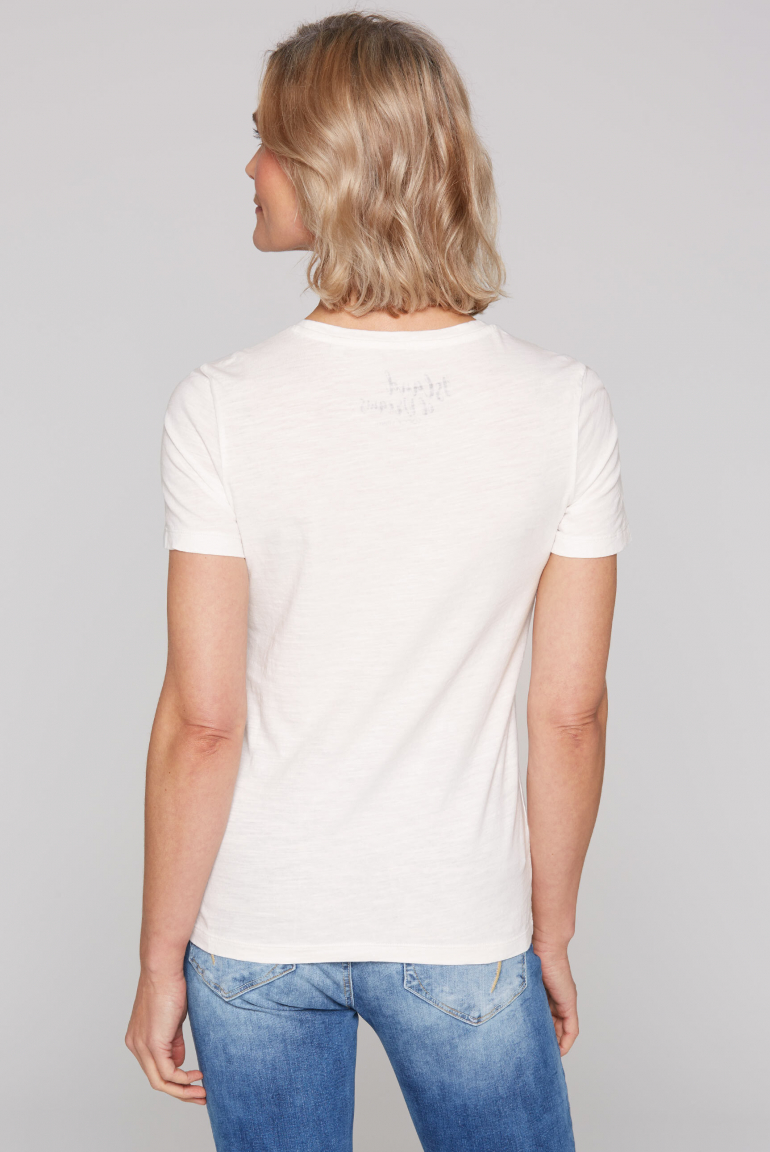 T-Shirt mit Pailletten-Artwork