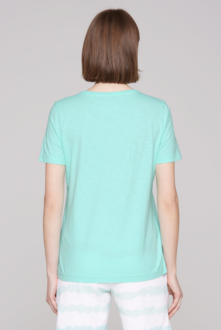 T-Shirt mit Rundhalsausschnitt und Caviar-Wording