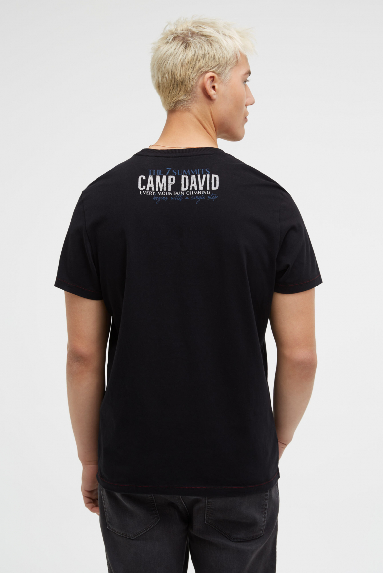 T-Shirt mit Wording Print