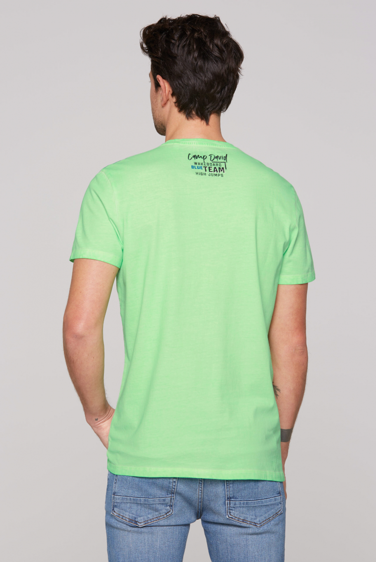 T-Shirt Oil Dyed mit Logo Artworks