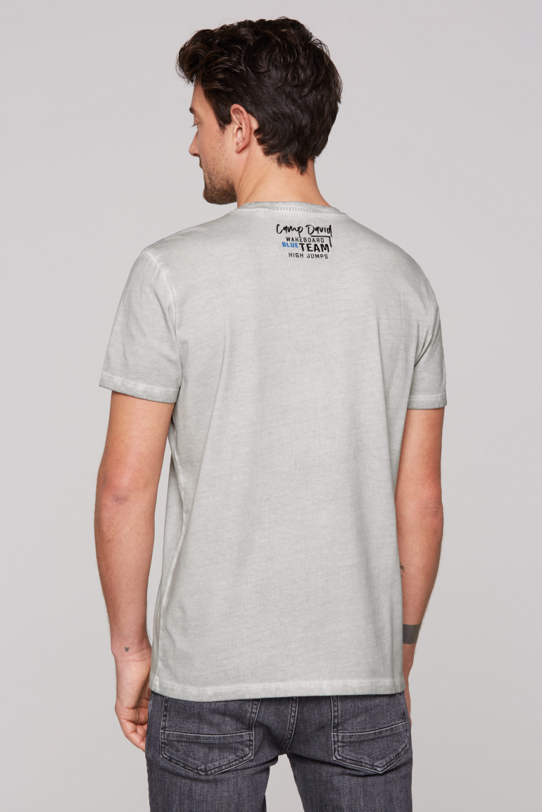 T-Shirt Oil Dyed mit Logo Artworks