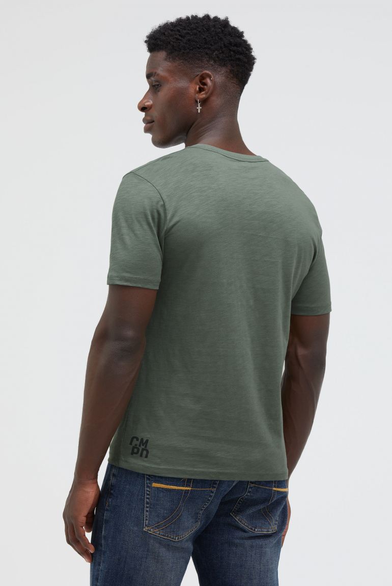 T-Shirt Rundhals mit Rubber Artwork
