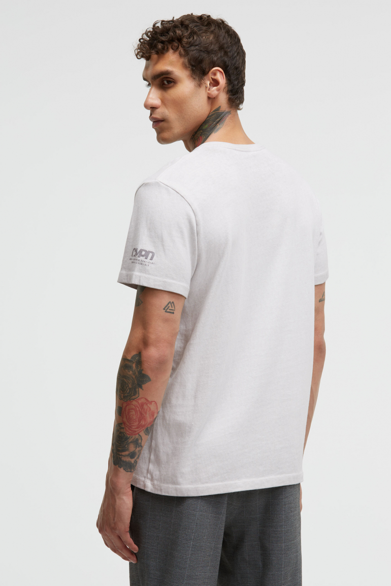 T-Shirt V-Neck Inside Oil Dyed