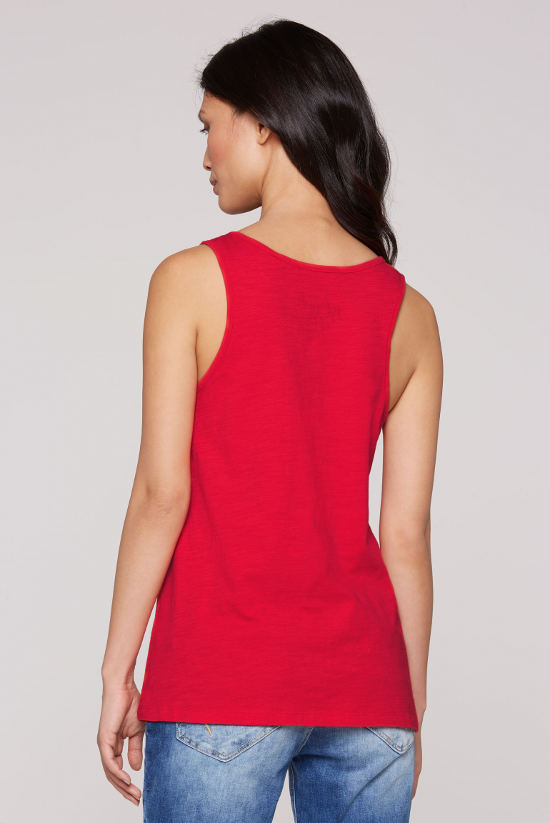 Tanktop mit Label Print