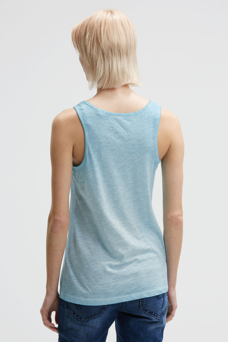 Top mit Glitter Print