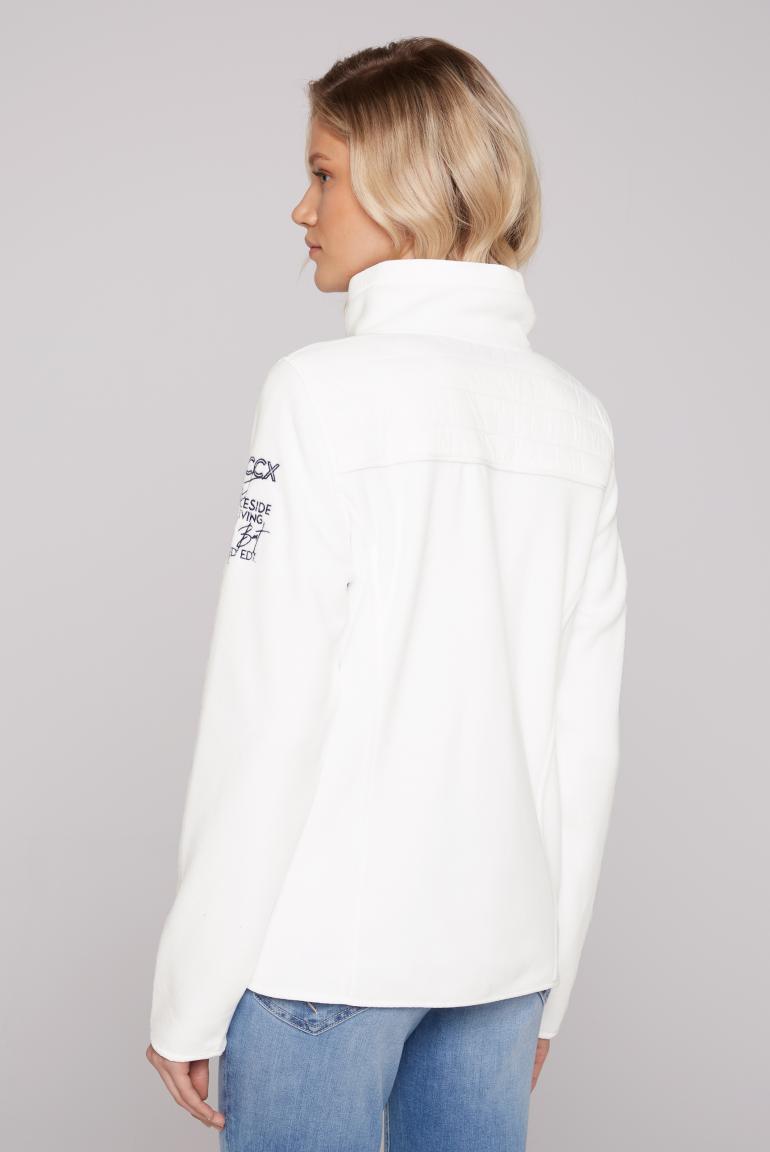 Fleecejacke & | SOCCX Materialmix ivory tonigen im CAMP DAVID