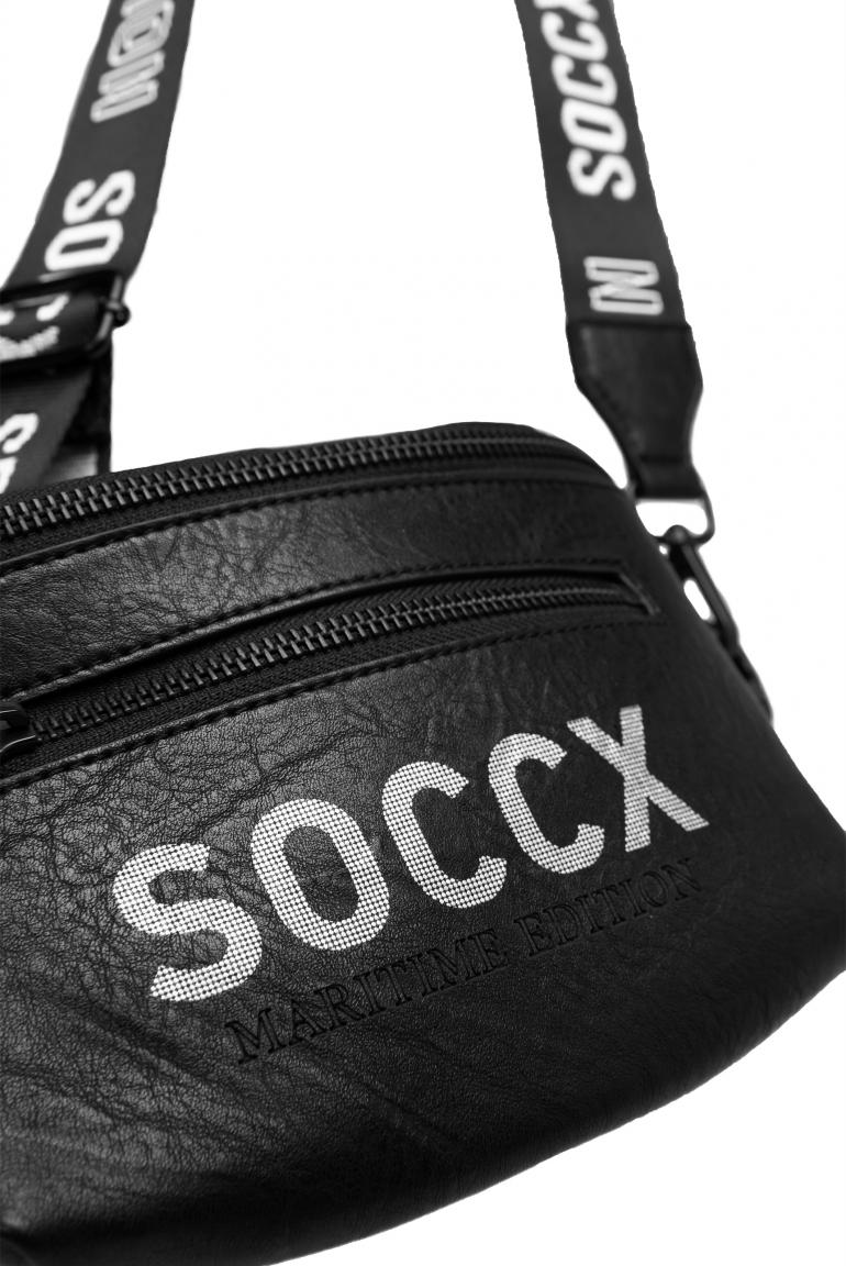 CAMP DAVID & SOCCX | Gürteltasche mit Logo-Details black