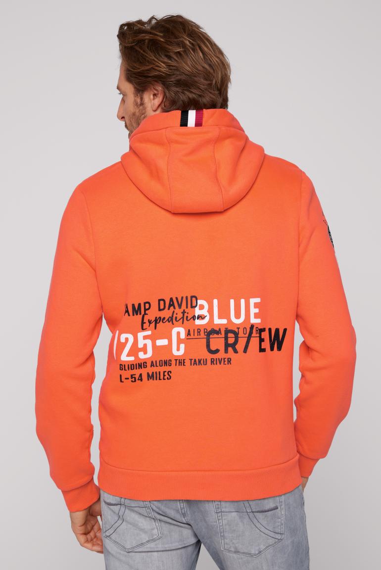 CAMP DAVID & SOCCX | Kapuzensweatshirt mit Logo Artworks mission orange