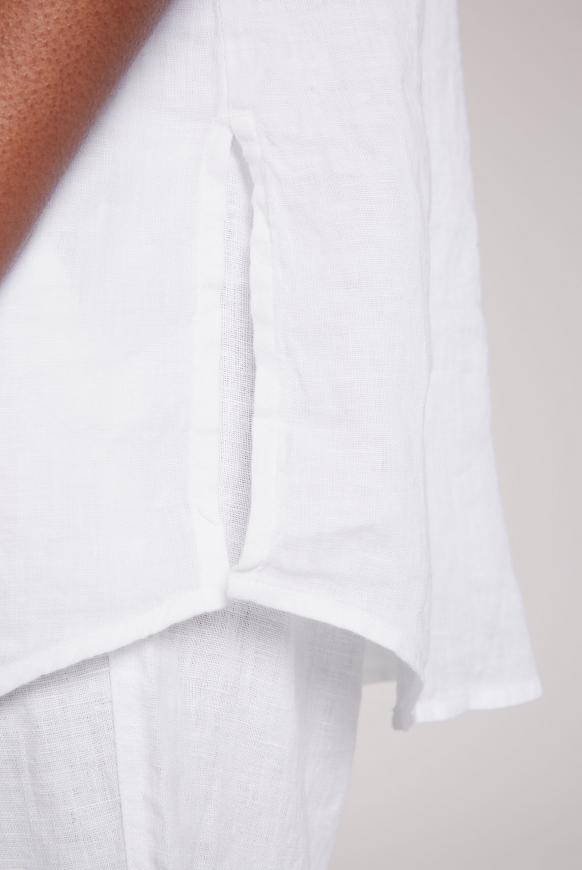 Ärmellose Bluse aus Leinen