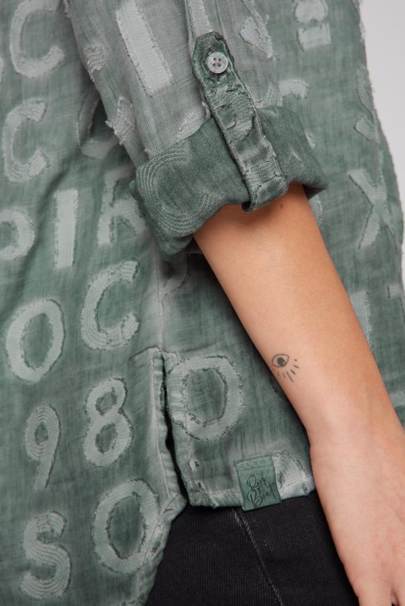 Bluse mit Intarsia-Muster