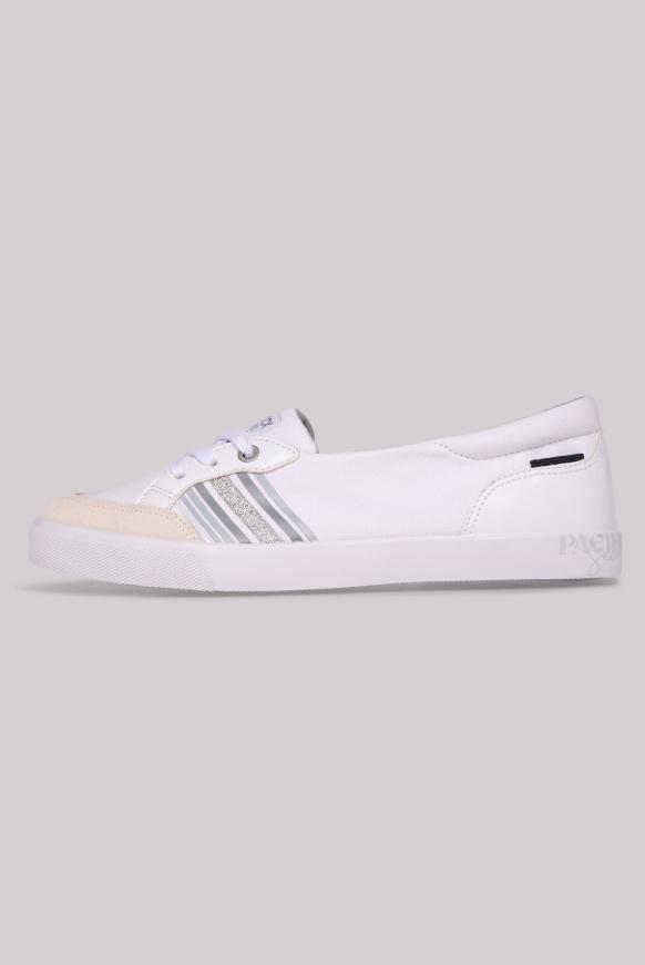 Canvas Ballerina mit Streifen-Design