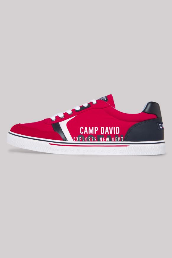 Canvas Sneaker mit Logo Print
