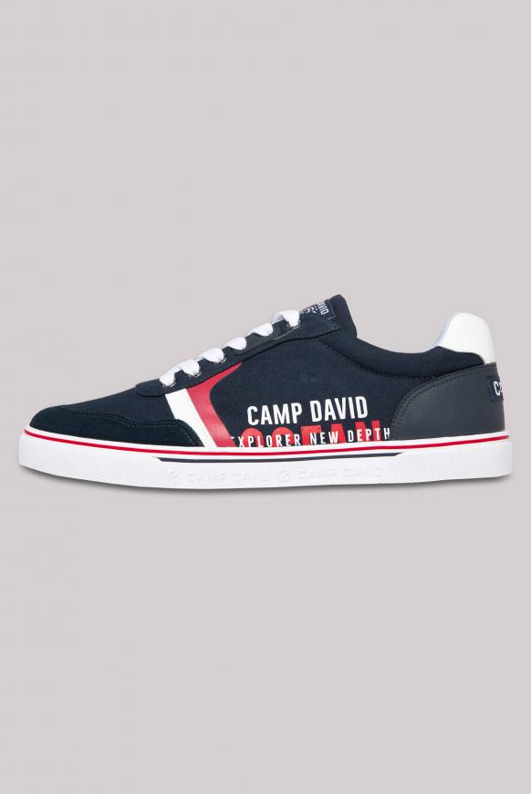 Canvas Sneaker mit Logo Print
