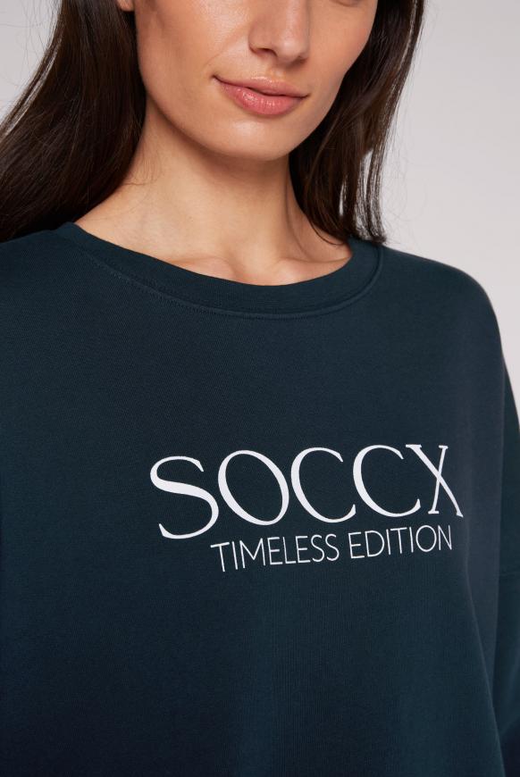 Classic Oversized Sweatshirt mit Logo Print