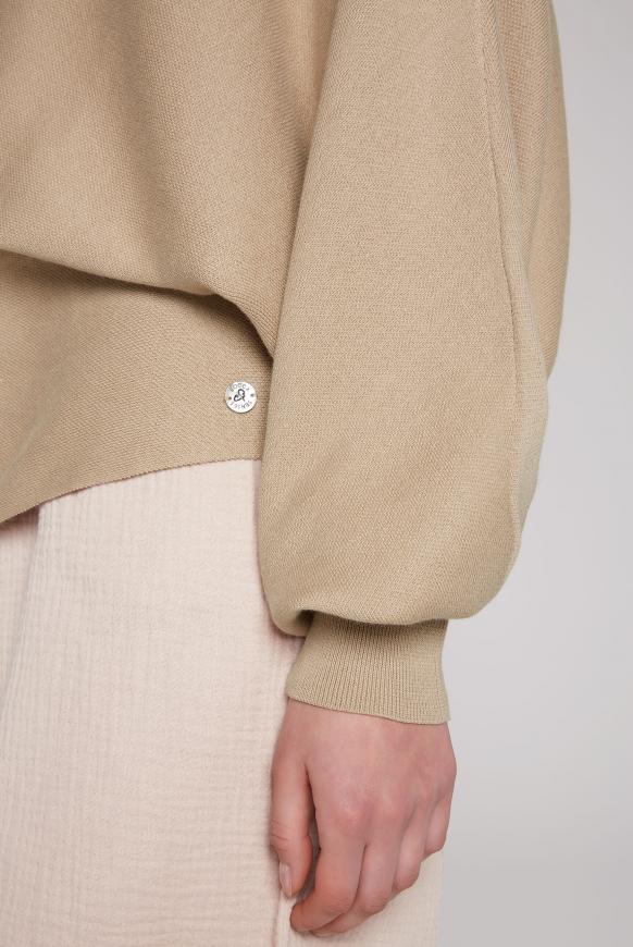 Cropped Pullover mit Fledermausärmeln