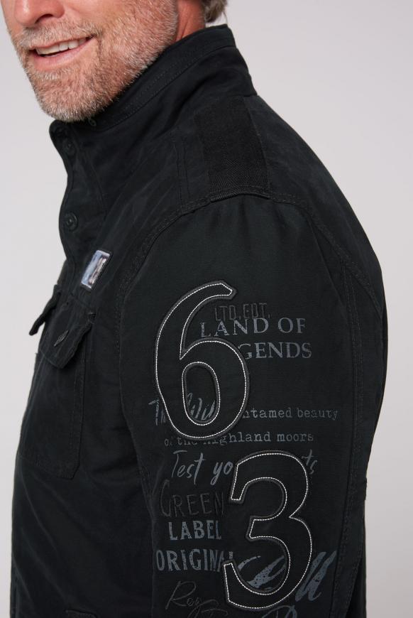 Fieldjacket wattiert mit Ärmel-Artwork