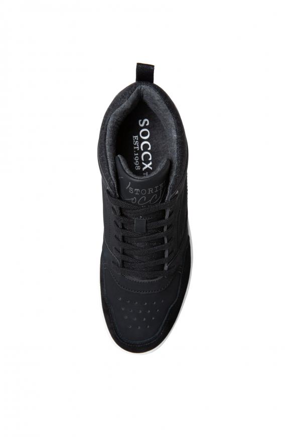 High Top Sneaker mit Logo und Glitzer-Details