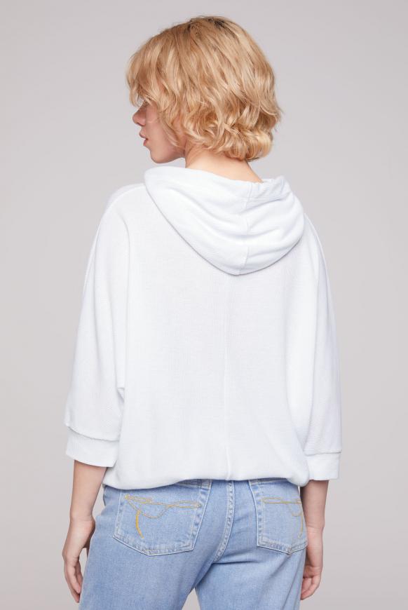 Hoodie Kurzarm aus Waffelpikee
